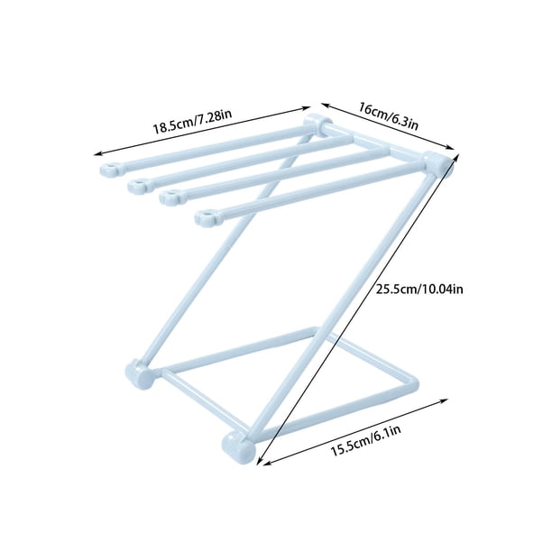 Yhmxh Estante de almacenamiento plegable de tela vertical ligero para encimera de cocina, paño de cocina y soporte para toallas para una organización eficiente, ahorro de espacio.