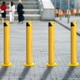 thumbnail image 6 of Uforic 36" x 4.5" Steel Safety Bollard Post, Parking Bollard for Warehouse, Yellow, 1PACK, 6 of 10