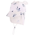 thumbnail image 2 of WQNVRNR Toddler Baby Sun Hat with Neck Flap- Wide Brim Adjustable Bucket Hat UPF 50+ Sun Protection Beach Hats White Size 2-4Y, 2 of 5