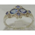 thumbnail image 3 of 925 Sterling Silver Natural Tanzanite Womens Promise Ring - Size 6.5, 3 of 6