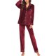 thumbnail image 3 of Conjunto de pijama de franela para mujer, manga larga, conjunto de estar por casa cálido, traje de ocio de dos piezas, ropa de dormir de polar, tapeta de botones, camisa de dormir y pantalón de, 3 of 6