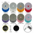 thumbnail image 3 of 11 Packs 4 Inch Diamond Concrete Polishing Kit, 50-6000 Grit Wet/Dry Diamond Polishing Pad with Wool Disc, for Marble, 3 of 7