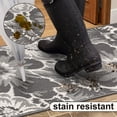 thumbnail image 6 of Findosom Runner Rug for Hallway 2x6 ft,Non-slip Machine Washable Runners Flower Floor Mats Low Pile Carpet Rug Runner with Rubber Backing for Entryway Doormat Bathroom Kitchen Laundry Room,Gray, 6 of 8