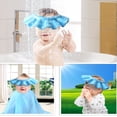 thumbnail image 2 of 2Pack Safe Shampoo Shower Bathing Protection Bath Cap Soft Adjustable Visor Hat for Toddler, Baby, Kids, Children, 2 of 5