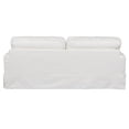 thumbnail image 4 of Sunset Trading Americana Replacement Slipcover Only for Box Cushion Track Arm Sofa | | White, 4 of 6