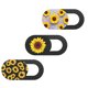 thumbnail image 2 of FELTECHELECTR 3 cubiertas de privacidad para cámara web con diseño de girasol, tapa deslizante para lente., 2 of 6