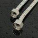 thumbnail image 3 of 2 Pieces 60cm/23.6 Inch Stainless Steel Flexible Hose Extension for Kitchen Bathroom, Compatible with G3/8 x M10 Faucets, 3 of 4