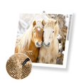 thumbnail image 1 of Loving Horses - Exclusive Premium Diamond Painting Kit, 1 of 5