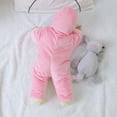 thumbnail image 4 of Baby Newborn Baby Snowsuit Onesie Winter Coat Warm Fox Footie Romper for Infant Girls Boys, 4 of 9