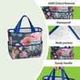 thumbnail image 4 of Garden Tool Bag,Pioneer Flower Floral Print Pattern Garden Tool Organizer,Garden Gifts,Waterproof Multi-Pocket Garden Tool Storage 11.8x5.5x11.4 Inch(Tools NOT Included), 4 of 6