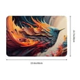 thumbnail image 3 of KLL Dynamic Fire Bird Art Print Front Door Mat Indoor Outdoor Entrance, Non-Slip Mat All-Weather Doormat Indoor Outdoor Rug Patio Porch Entryway Mat, 23.6''x15.7'', 3 of 7