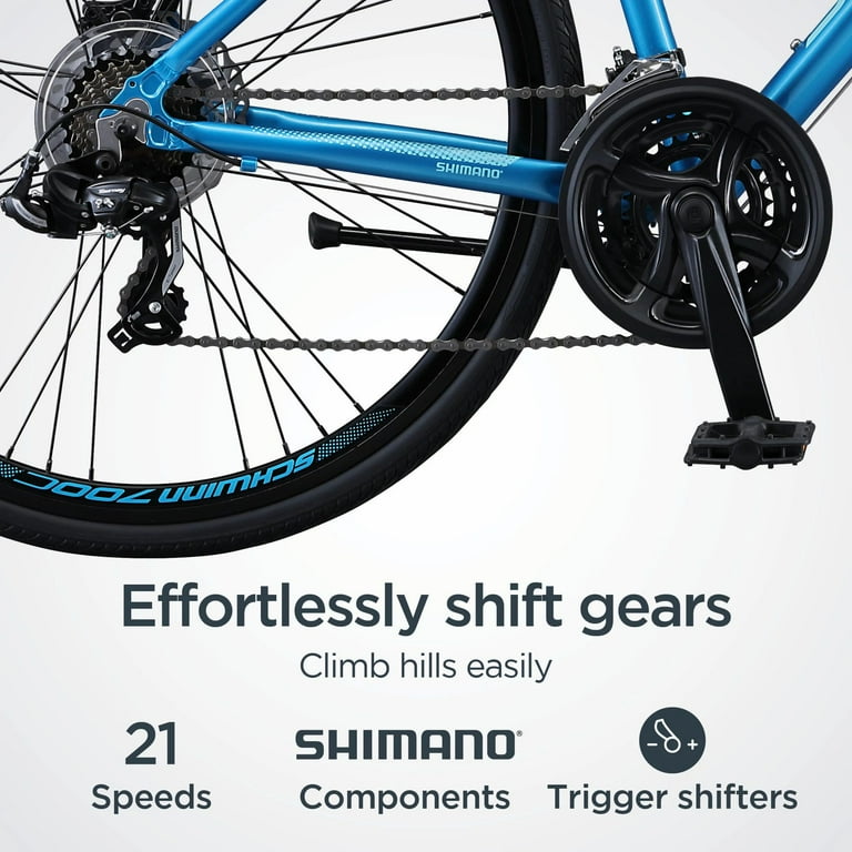 Schwinn Volare 1200 Womens Hybrid Bike, 21 Speeds, 700c Wheels, Ages 14 and up, Blue Schwinn Volare 1200 Womens Hybrid Bike, 21 Speeds, 700c Wheels, Ages 14 and up, Blue