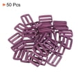thumbnail image 3 of 3/4 Inch Tri-Glide Slide Buckles Webbing Strap Fastener, Purple, 50 Pack, 3 of 5