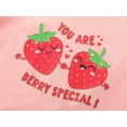 thumbnail image 5 of Cooltree Toddler Girls 2-Piece Skirt Set - Ruffled Pink Top & Strawberry Print Skort Outfits for Little Girls Size 3T, 5 of 7
