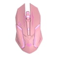thumbnail image 1 of Ratón Óptico Inalámbrico Sunnimix 2.4G Recargable con Receptor USB 3 Niveles de DPI Ajustables Rosado, 1 of 8