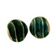 thumbnail image 1 of Pendientes de aguja de plata, regalo de San Valentín. Pendientes verdes con un temperamento encantador., 1 of 5