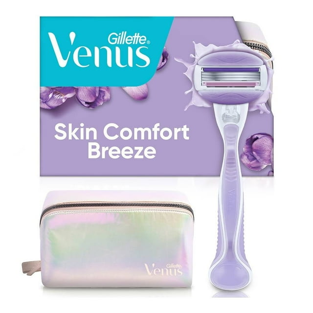 Kit de rastrillo Gillette Venus Breeze con barras humectantes 1 pza + estuche