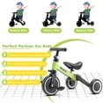 thumbnail image 4 of KORIMEFA 5 in 1 Kids Tricycle for 1-4 year olds, Toddler Bike Kids Trike for Balance Training, Baby Bike with Push Handle for Boy Girl, 4 of 15