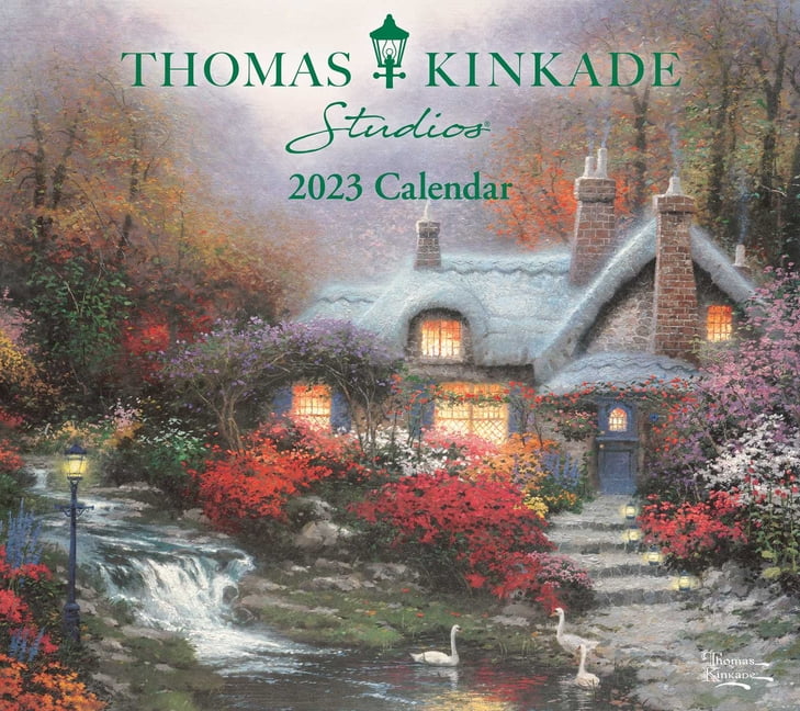 Thomas Kincade Landscape Scenery Double Hanging Kitchen towel