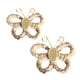 thumbnail image 4 of 2 piezas de decoración de pared con mariposas, artesanías, decoración de pared bohemia para oficina y dormitorio. Caqui, 4 of 9