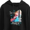 thumbnail image 3 of Frozen - Winter - Sisters Are Magic - Juniors Cropped Pullover Hoodie, 3 of 5