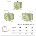 thumbnail image 6 of Toaster Cover 2 Slice, Green Plaid Dustproof Bakeware Oven Protector with Top Hook, Gradient Geometric Buffalo White Checkered Waterproof Small Kitchen Appliance Toasters Dust Cover, 12"x7.5"x8", 6 of 9
