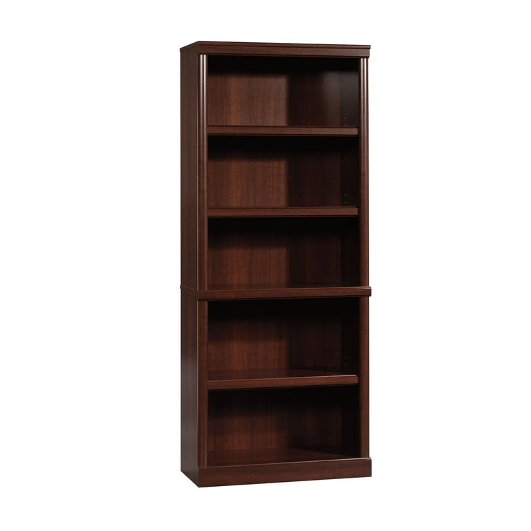 Better Homes Gardens 71 Ashwood Road 5 Shelf Bookcase Cherry Finish Walmart