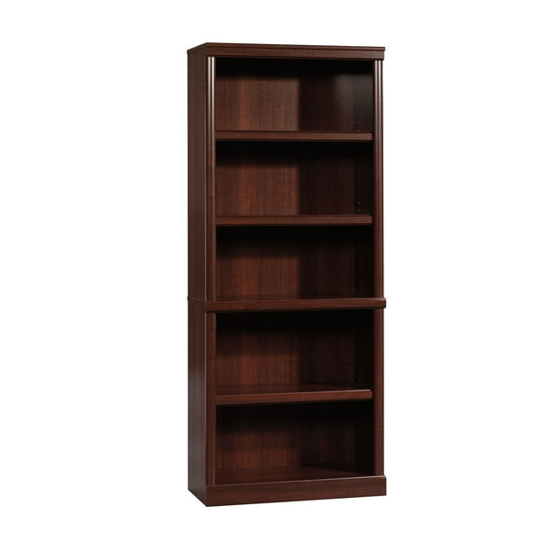 5 Shelf Bookcase Cherry Finish, Better Homes And Gardens Crossmill Bookcase With Doors Multiple Finishes