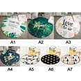 thumbnail image 2 of Round Carpets Living Room Tropical Printed Bedroom Chair Rugs Toilet Bath Decorate Non-slip Door Mat, 2 of 7
