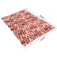 thumbnail image 4 of Red Christmas Santa, Tree and Snowflake Pattern Blanket,Comfortable Soft Lamb Wool Throw Blanket,All Season,Warm Lightweight Blankets for Sofa Bed Couch Living Room Chair,40"x50", 4 of 4