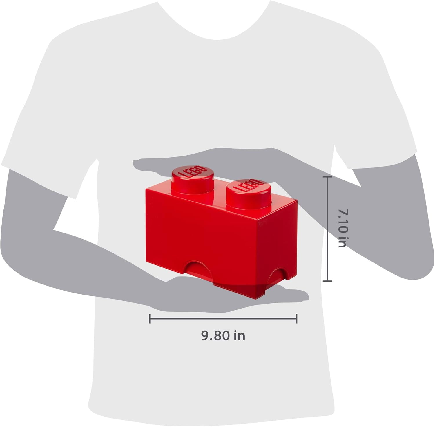 LEGO Storage Brick 2, Red