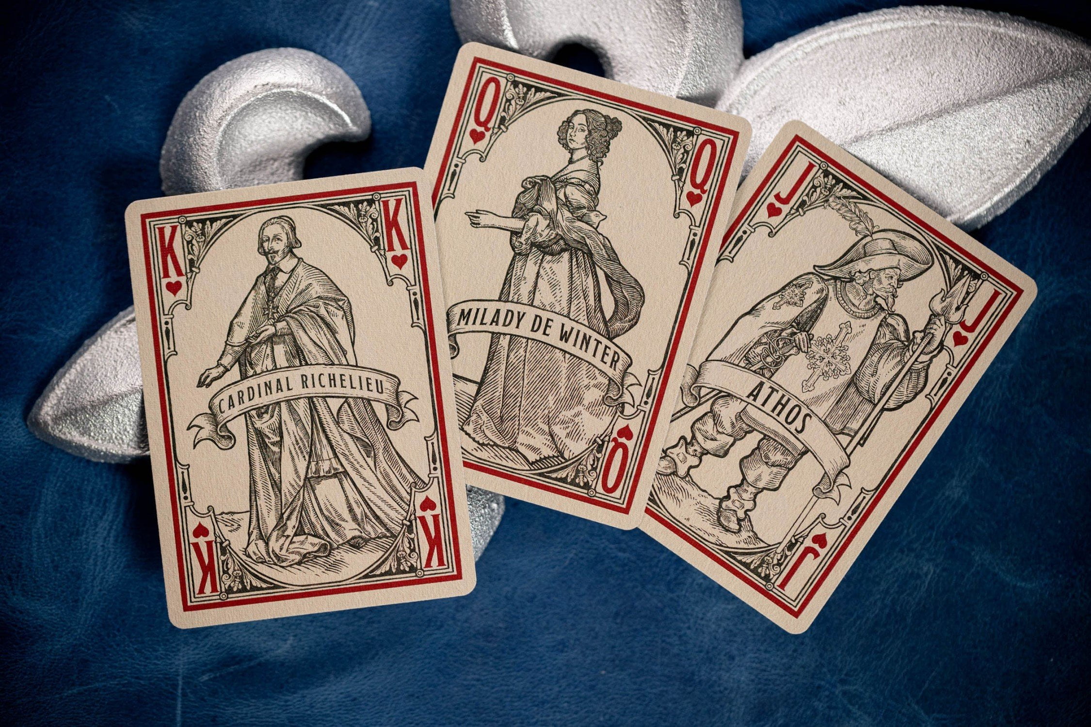 Kings Wild Project 3 Musketeers Premium Playing Cards - Limited Edition, Poker Size Custom Index