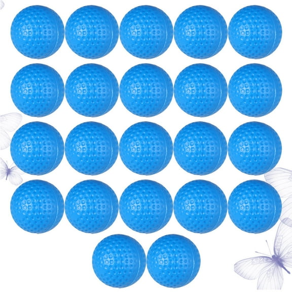 RENACLIPY 22Pcs Blue Golf Training Balls Soft Lightweight Safe for Indoor Practice Sessions