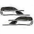 thumbnail image 3 of 2pcs Bumper Fog Grill Grilles Cover Trim Left+right For Cr-v 2015-2016, 3 of 5