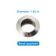thumbnail image 2 of Riwesomey Tiradores de cajón de acero inoxidable empuñadura extraíble empotrada perillas de armario accesorio de muebles para baño dormitorio Herramientas y ferretería Tipo 2, 2 of 6