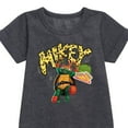 thumbnail image 2 of Teenage Mutant Ninja Turtles: Mutant Mayhem - Michelangelo AKA Mikey - Pizza Rules - Toddler And Youth Girls Fleece Dress, 2 of 4