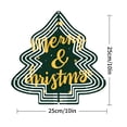thumbnail image 2 of Stylish Metal Hanging Christmas Tree Wind Spinner - Concentric Layered Design with Festive Stars for Garden & Yard Decor, 2 of 7