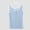 Blue, variant on Women's Lace Trim Henley Ribbed Knit Tank Top Lace Printed Edge Button Down Sleeveless Cami Casual Daily Layering Top for All Seasons