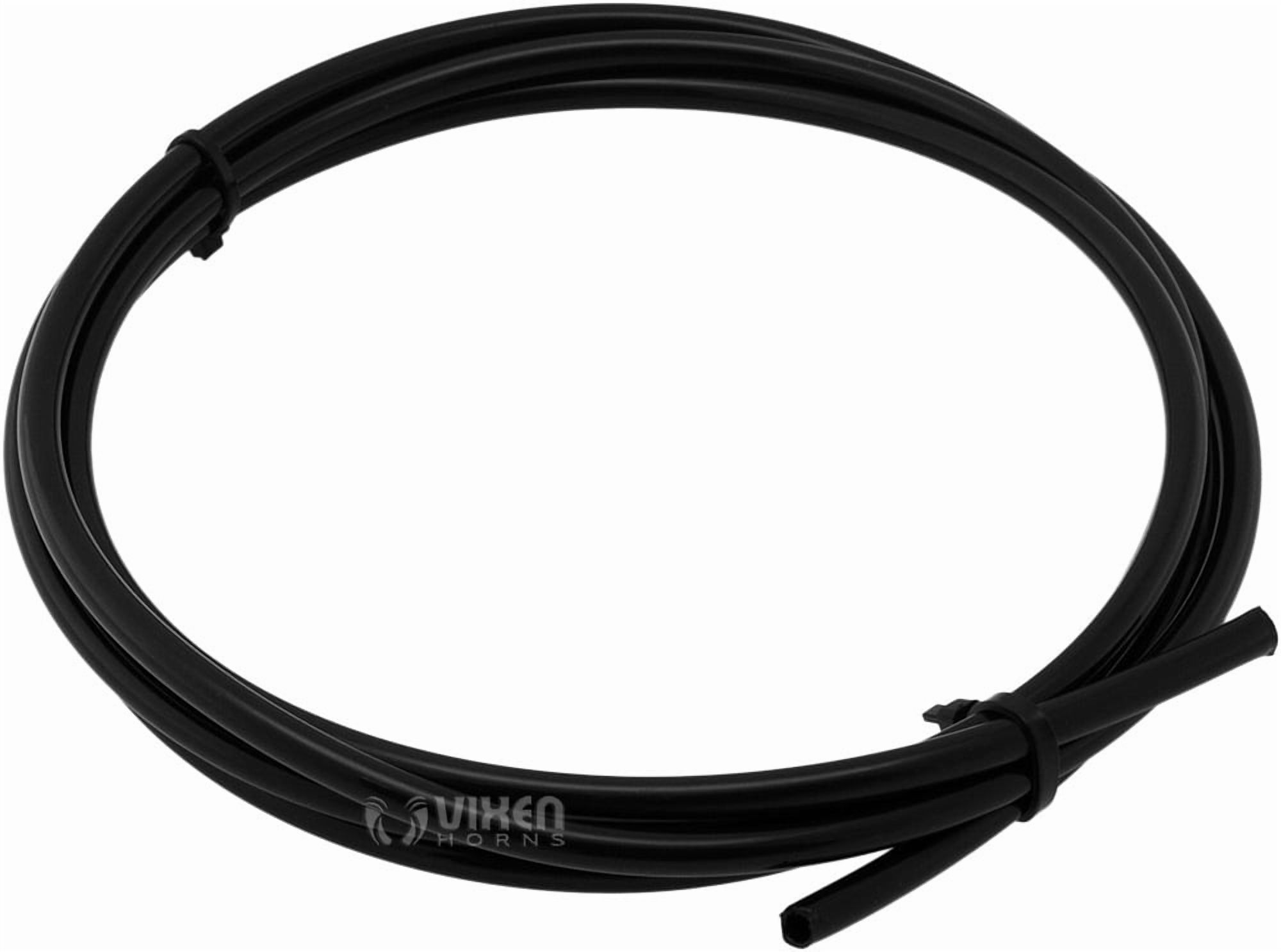 Vixen Horns Train Horn for Truck/Car. 3 Air Horn Black Trumpets w/Covers. Super Loud dB. Fits 12v Vehicles like Semi/Pickup/Jeep/RV/SUV VXH3114LB/P