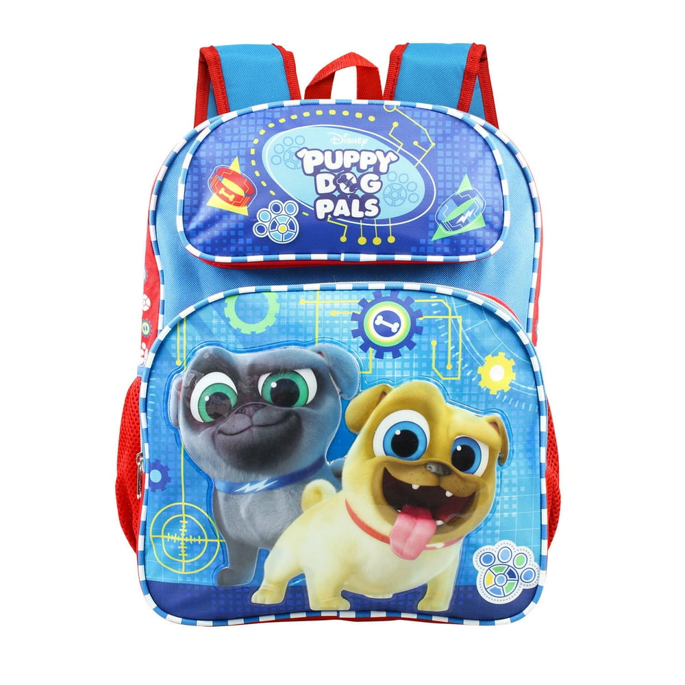 Licensed Disney 16" PUPPY DOG PALS Bingo & Rolly School Backpack