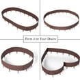 thumbnail image 6 of Set of 8 Pcs Decorative Rattan-Inspired Plastic Landscape Edging and Garden Fence Borders in a Rich Coffee Hue for Lawn, Outdoor Patio, Garden, and Flower Bed, 6 of 7