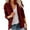 Wine, variant on Women's Plus Size Jacket Daily Fall Regular Coat Regular Fit Breathable Casual Jacket Long Sleeve Solid Color Quilted Coat Women Vest plus Wool Clothes 3x 2 Way Zipper Winter Coats Winter Jacket Women