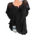 thumbnail image 2 of Blouse Décontractée Unie à Manches Courtes et Col Rond pour Femmes, 2 of 8