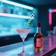 thumbnail image 5 of Spiral Drinking Straws with Soccer Ball Topper Set of 7 for Parties Events and Everyday Use Straws for Cold Beverages Drinking Straws #B5 Green_023, 5 of 9