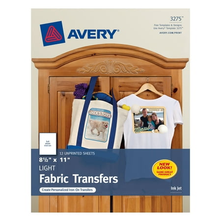 Avery Light T-Shirt Transfers, 8-1/2
