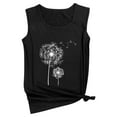 thumbnail image 3 of ZXSXSY Women Dandelion Printed Crew Neck Sleeveless Casual Tank Top, 3 of 5
