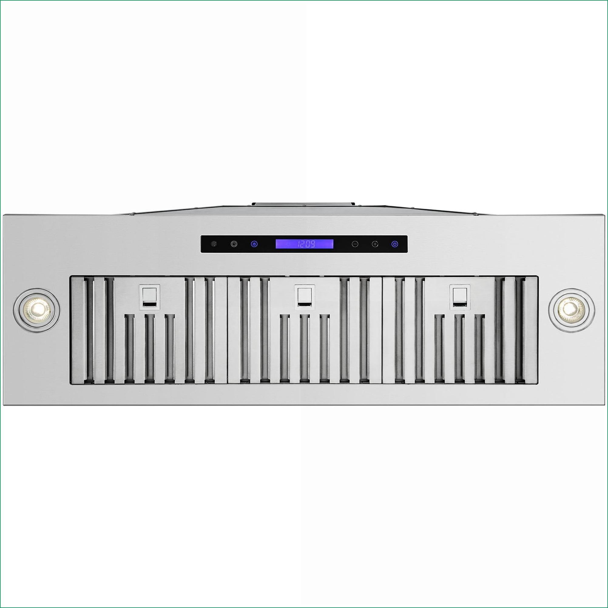 Tammesy 36 Inch Insert Built-in Range Hood, 900CFM 4-Speed Stainless Steel Kitchen Vent, Ducted/Ductless Convertible with Touch & Remote Control