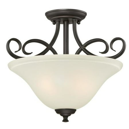 Charlton Home Metz 2 Light Semi Flush Mount Walmart Com