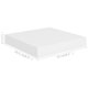 thumbnail image 3 of Estantería de pared VidaXL Modern White MDF, 4 unidades, 3 of 4
