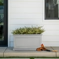 thumbnail image 6 of Veradek Brixton Long Planter Box 33" Plastic Planter - Gray, 6 of 10